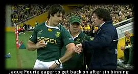 Tri Nations Australia vs South Africa: Jaque Fourie